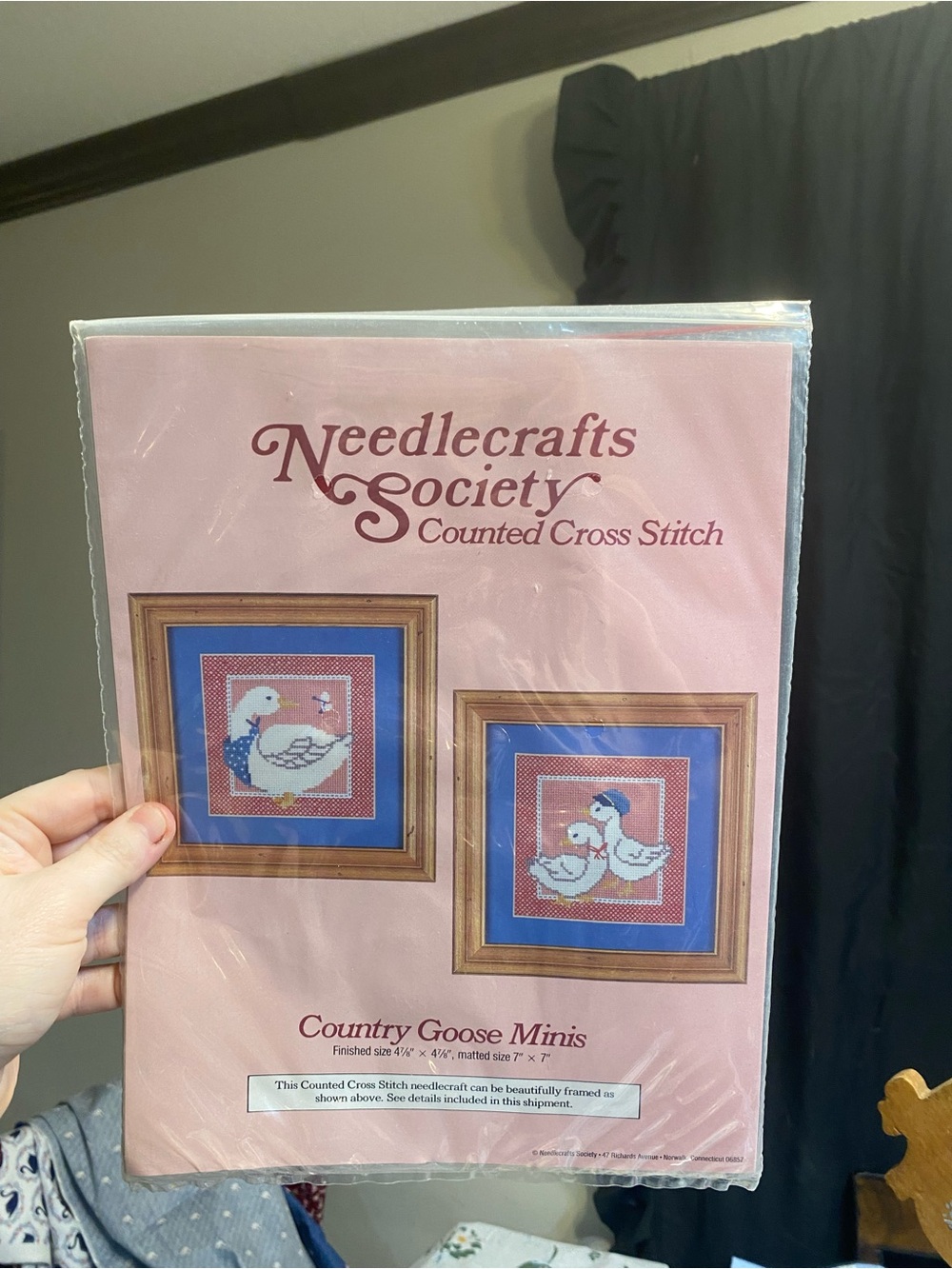 Country Goose Minis Counted Cross Stitch - Pink